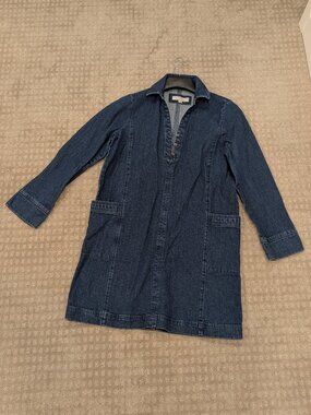 Loft Denim Long Sleeve Mini Dress - Women's sz S